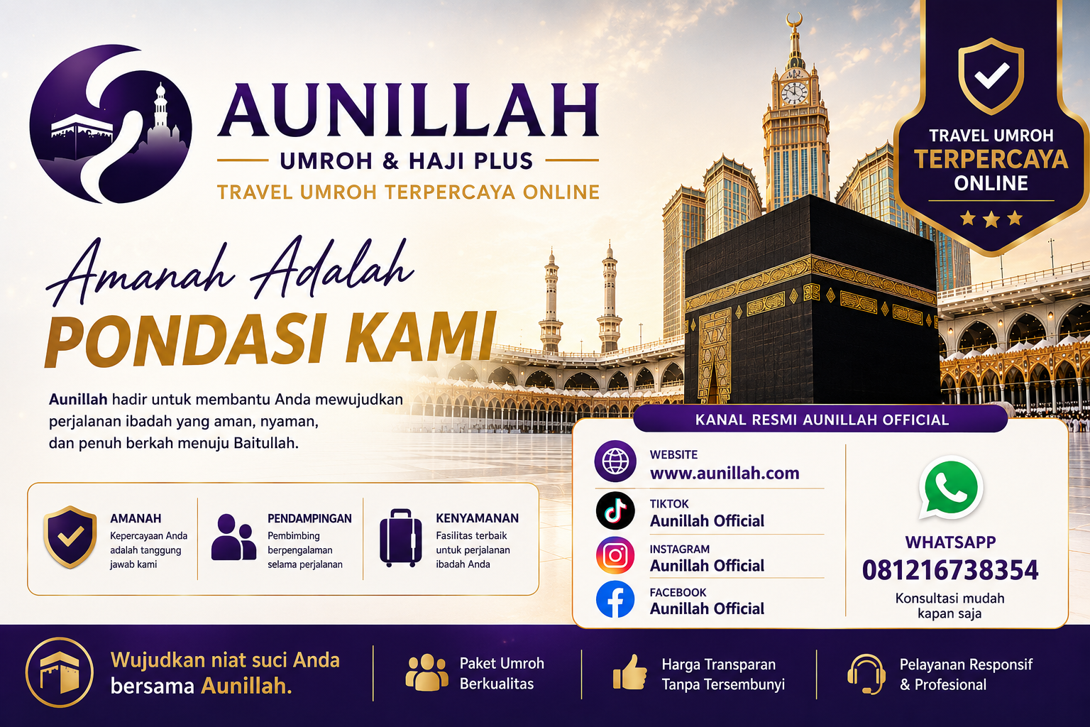 Aunillah Official - Aunillah Umroh dan Haji Plus Aunillah Official