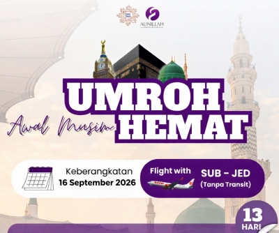 Umroh Hemat Awal Musim - 16 September 2026_Featured